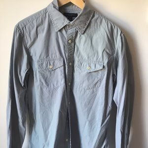 Banana Republic baby blue button down
